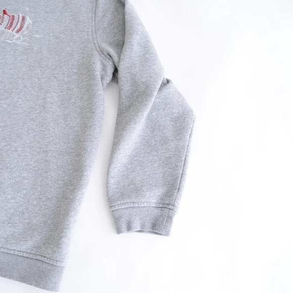 Vintage Grey Polar Bear Winter Mockneck Sweater - Picture 5 of 11